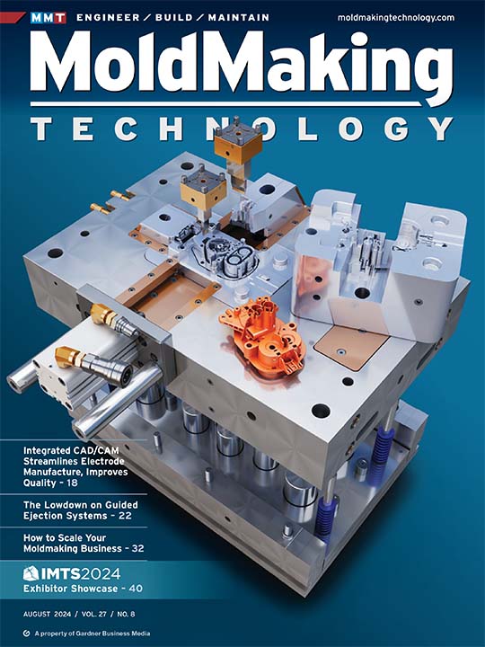 Cover of August 2024 edition of Moldmaking Technology Magazine