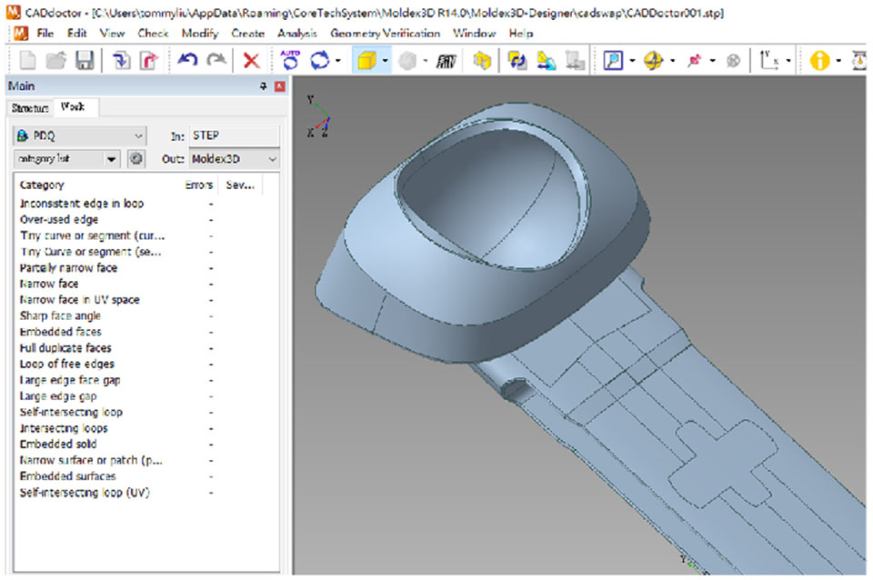 Moldex3D CADdocotr