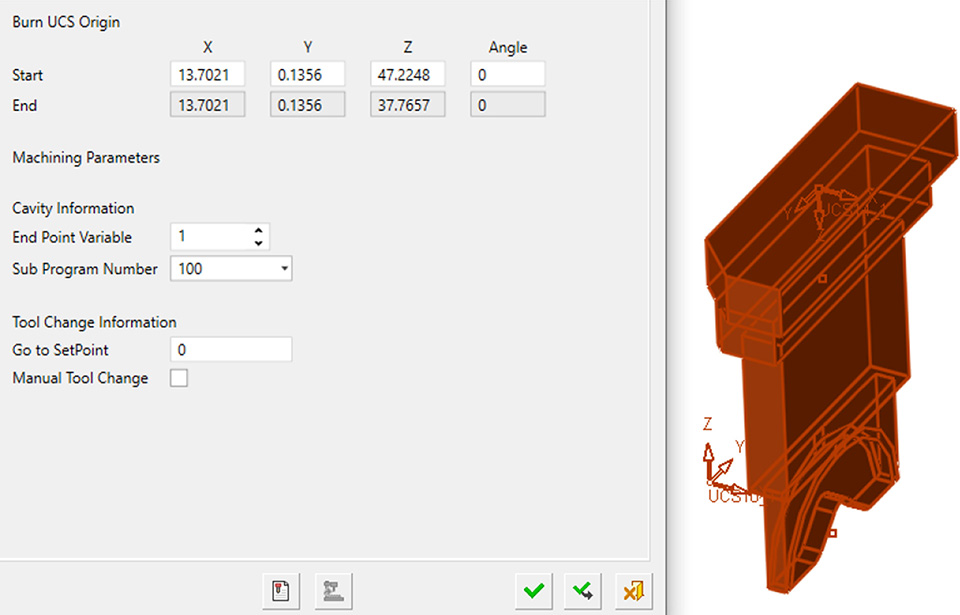 Electrode – Load EDM Values from Template